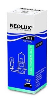 Автолампа blue lighting h3 pk22s 80 w светло-голубая NEOLUX N453HC