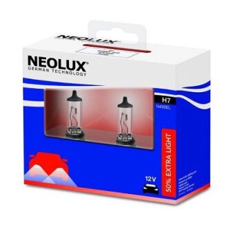 Автолампа 50% extra light h7 px26d 55 w прозрачная NEOLUX N499ELSCB