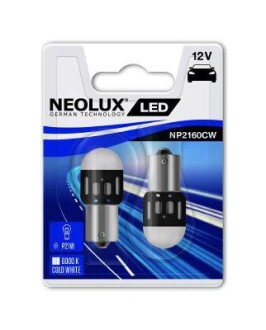 Автолампа p21w ba15s 1,2w белая NEOLUX NP2160CW02B