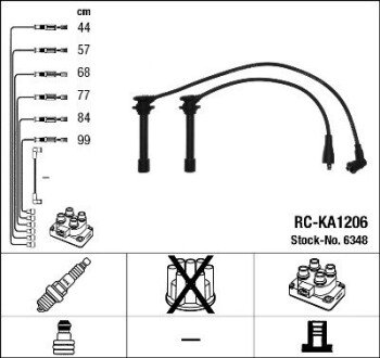 Комплект проводов зажигания NGK 6348