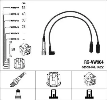 Комплект проводов зажигания NGK 8622