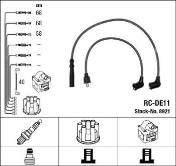 Комплект проводов зажигания NGK 8921