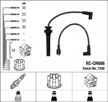 Провода высоковольтные NGK RC-CR606