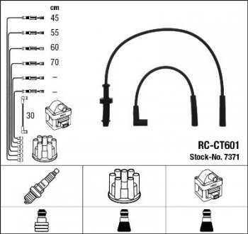 Дроти високовольтні NGK RC-CT601