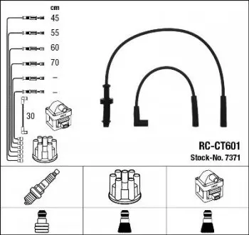Провода высоковольтные NGK RC-CT601