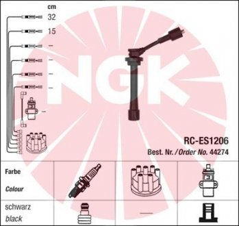 Провода высоковольтные NGK RC-ES1206