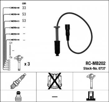 Проволоки зажигания NGK RCMB202