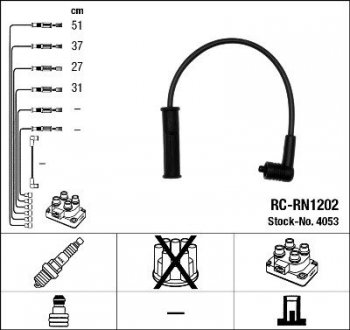 Провода высоковольтные NGK RC-RN1202