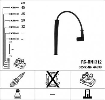Провода высоковольтные NGK RC-RN1312