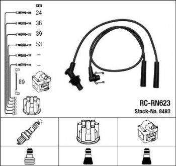 Провода высоковольтные NGK RC-RN623