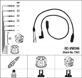 Провода высоковольтные NGK RC-VW246