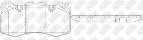 Колодки передние range rover, defender new Nibk PN0567