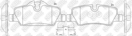 Колодки задні mini cooper Nibk PN0720