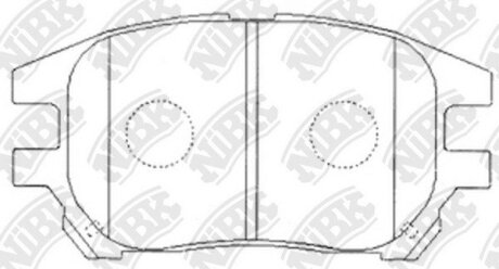 Колодки тормозные передние lexus rx300 Nibk PN1481