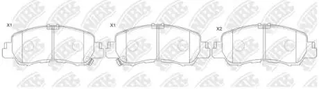 Колодки гальм передня Nibk PN3816