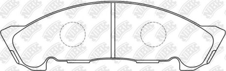 Колодки тормозные передние nissan atlas, mazda titan, isuzu nkr Nibk PN4384