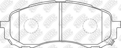 Колодки тормозные передние subaru impreza Nibk PN7493