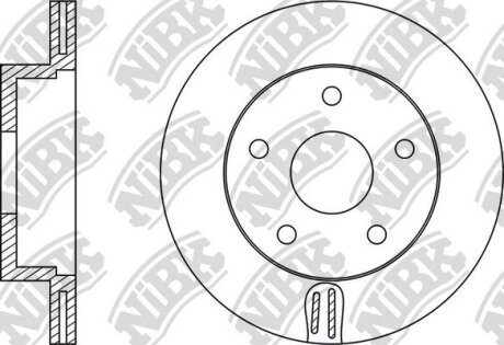 Диск тормозной передний 242мм subaru impreza, legasy Nibk RN1276