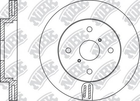 Диск тормозной Nibk RN1437V