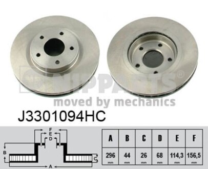 Тормозной диск NIPPARTS J3301094HC