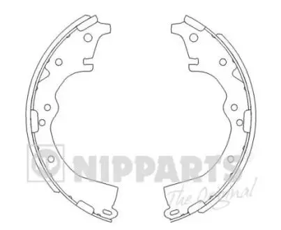 Комплект тормозных колодок NIPPARTS J3502022