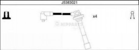 Комплект проводів запалювання NIPPARTS J5383021