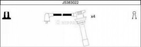 Комплект проводів запалювання NIPPARTS J5383022