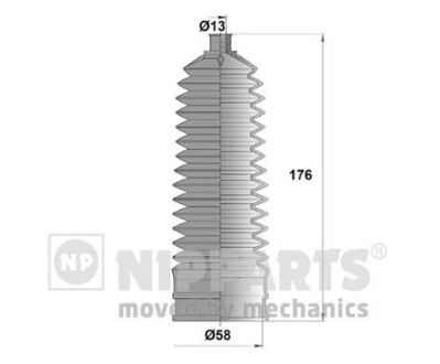 Комплект пиляку, рульове управління NIPPARTS N2844028