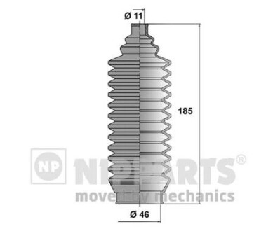 Комплект пиляку, рульове управління NIPPARTS N2845004