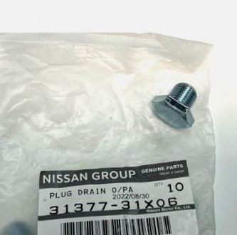 Пробка піддона NISSAN 31377-31X06