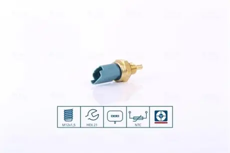 Датчик, температура охлаждающей жидкости Nissens 207033