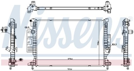 Радиатор Nissens 606387