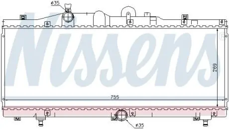 Радиатор Nissens 61671