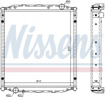 Радіатор, охолодження двигуна Nissens 62876A