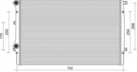Радіатор, охолодження двигуна Nissens 65290