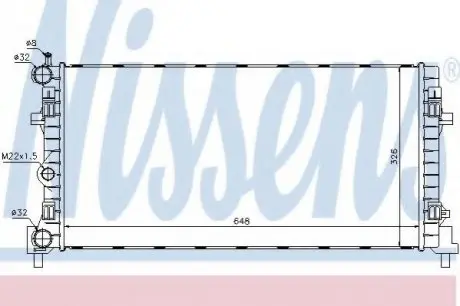 Радиатор, охлаждение двигателя Nissens 65331
