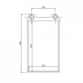 Радіатор печі Nissens 70226