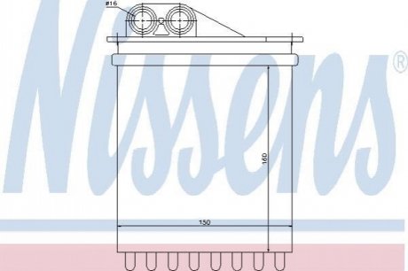 Теплообмінник, опалення салону Nissens 72040 (фото 1)