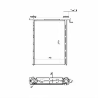 Теплообменник, отопление салона Nissens 73343