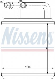 Теплообменник, отопление салона Nissens 77618