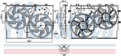 Вентилятор охлаждения двигателя Nissens 850001
