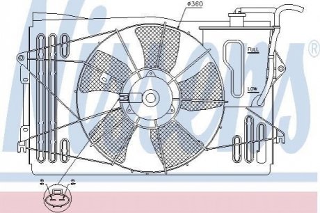 Вентилятор охлаждения двигателя Nissens 85232