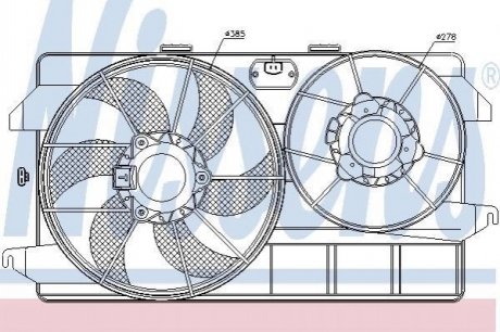 Вентилятор охлаждения двигателя Nissens 85262 (фото 1)