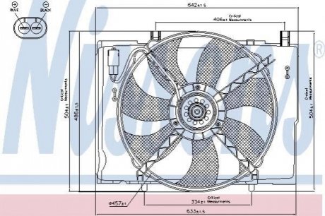 Вентилятор охлаждения двигателя Nissens 85290