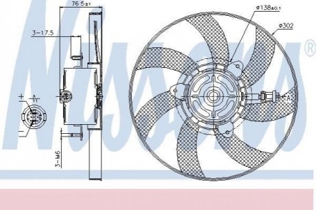 Вентилятор охлаждения двигателя Nissens 85716 (фото 1)