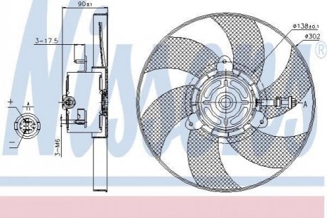 Вентилятор, охлаждение двигателя Nissens 85719 (фото 1)