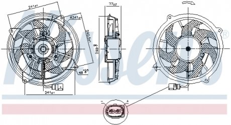 Вентилятор охлаждения двигателя Nissens 85909 (фото 1)
