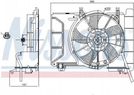 Вентилятор охлаждения двигателя Nissens 85941 (фото 1)