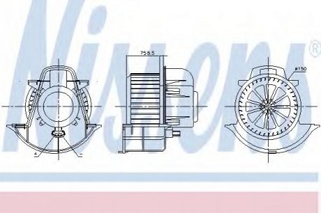 Вентилятор салону Nissens 87076