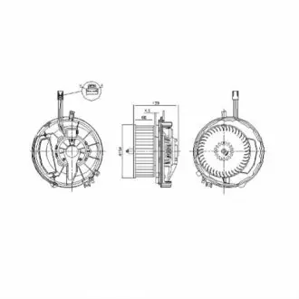Вентилятор салона Nissens 87256